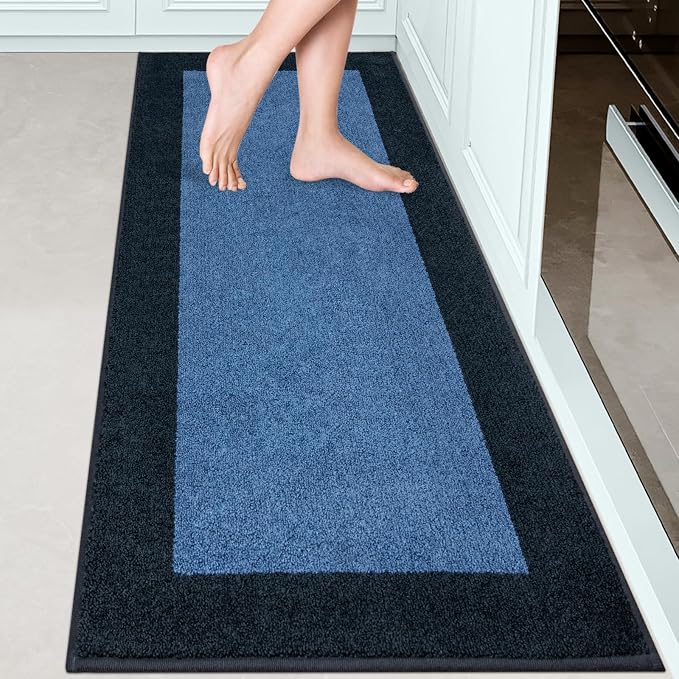 Machine Washable Kitchen Rug 24" x 70", Non Slip Kitchen Mat
