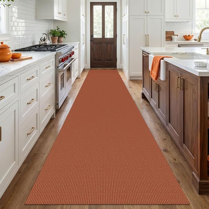 IOHOUZE Washable Exrea Long Hallway Runner Rug 3x18 Non Slip Rubber Backed