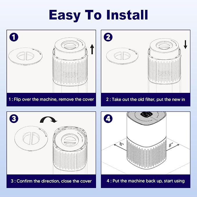 240 True HEPA 14 Pet Allergy Replacement Filter Compatible