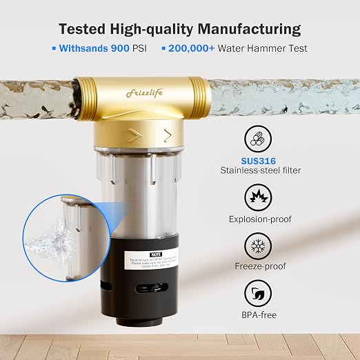 Frizzlife 40&100 Micron Spin Down Sediment Filter