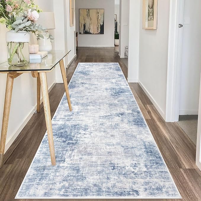 IOHOUZE Abstract Runner Rug 3x10 Ft Washable Runners