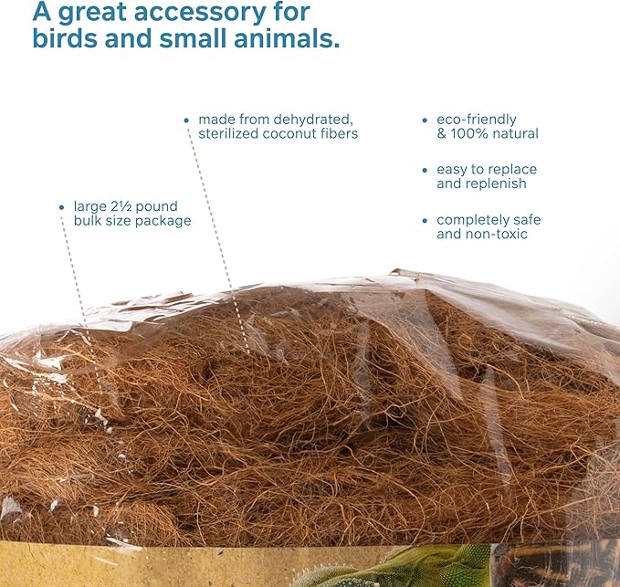 Prevue Pet Products Small Animal Coco Bed Fibers - 2.5 lbs