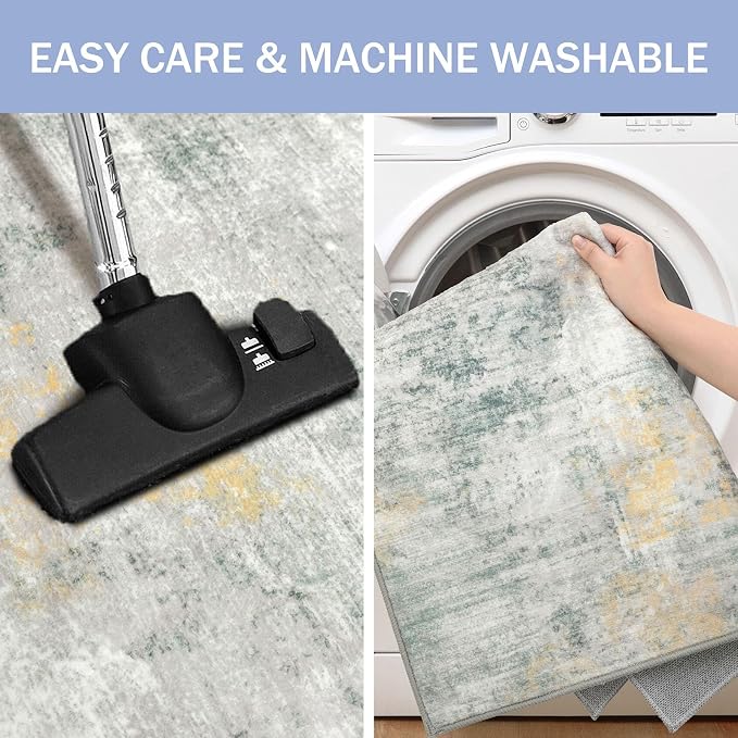 IOHOUZE Abstract Runner Rug 2x6 Ft Washable Runners