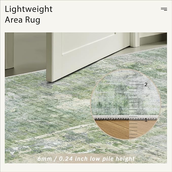 Soalmost Runner Rug 2x12 Washable Non-Slip Hallway Runner Rugs