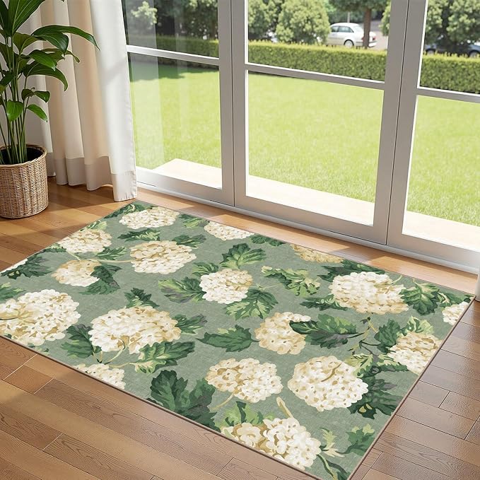 3x5 Floral Entry Rug