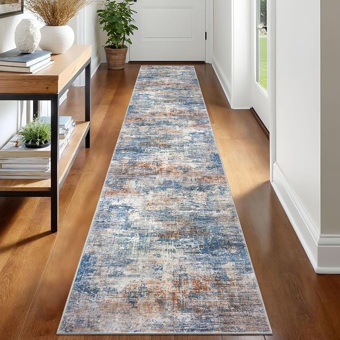 IOHOUZE Abstract Runner Rug 2x12 Ft Washable Runners