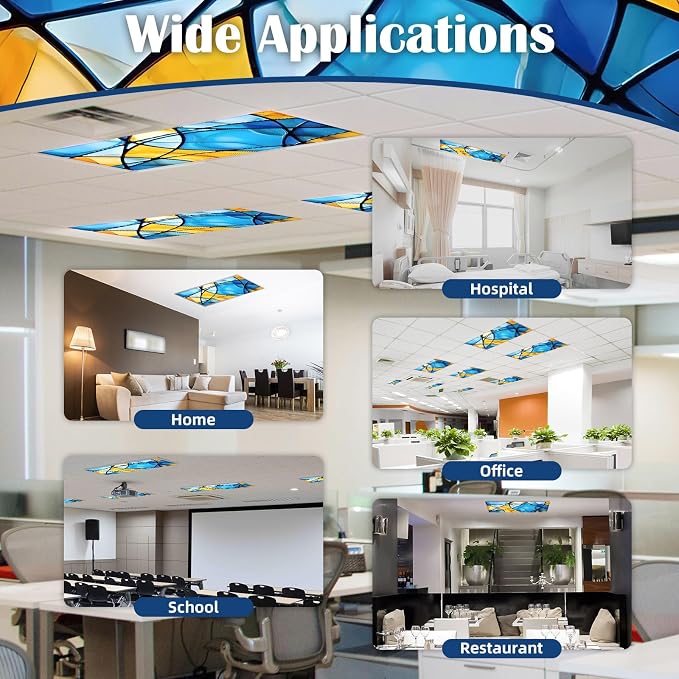 4 Pcs Fluorescent Light Covers