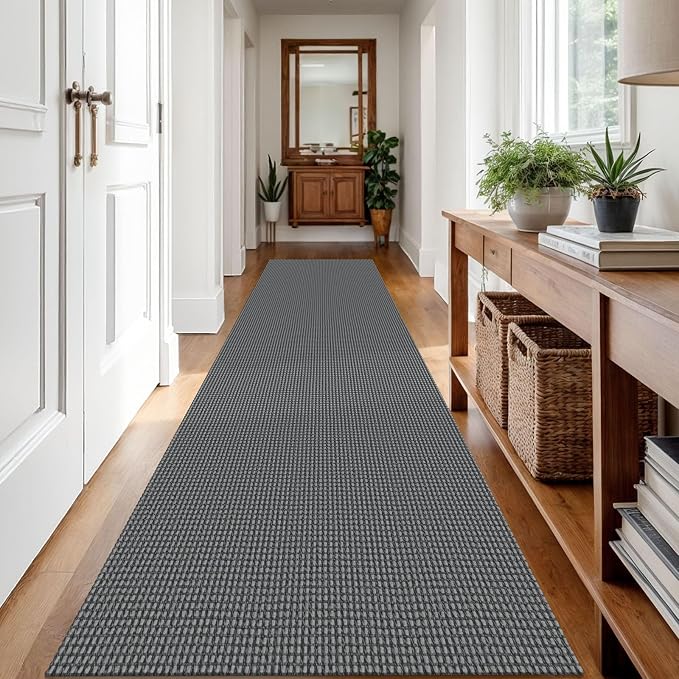 IOHOUZE Washable Runner Rug 3x12 Non Slip Rubber Backed Extra Long Hallway