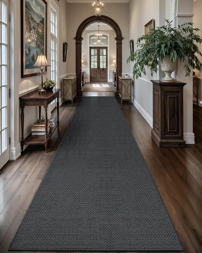 Color&Geometry Door Mat 2'4"x12' Runner Rug
