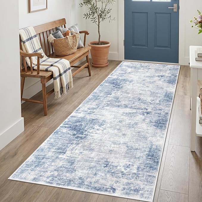 IOHOUZE Abstract Runner Rug 3x7 Ft Washable Runners