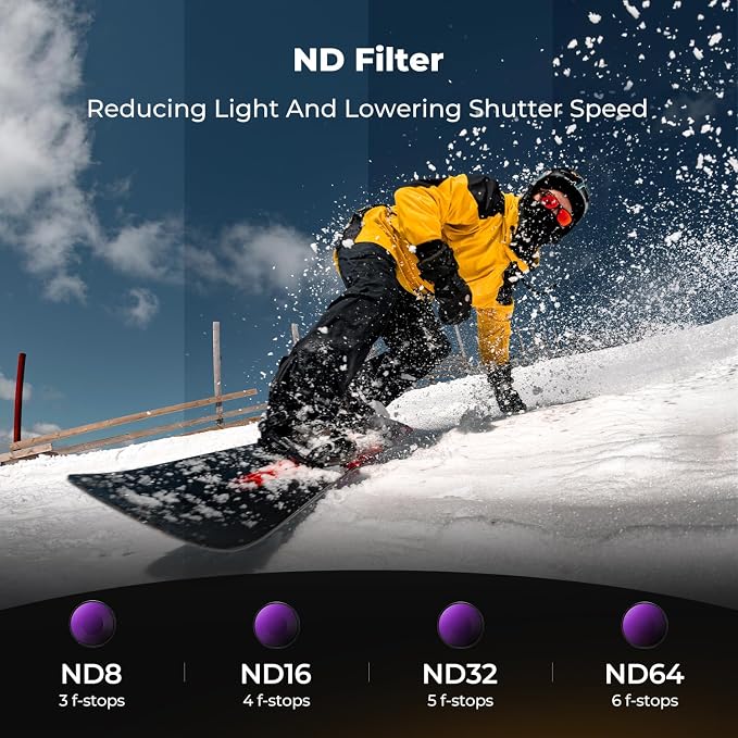 K&F CONCEPT 6Pack HD Filter Kit Compatible