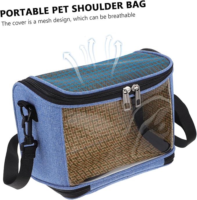 balacoo 1pcs Transparent Parrot Carrier Bag Breathable Outdoor Tote Straps Comfortable Crossbody Pet Pouch for Travel Hiking Camping for Birds Cockatiels and Pets