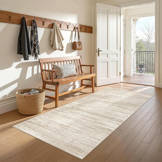 3x6 Runner Rug Non Slip, Thin Entryway Washable Rug