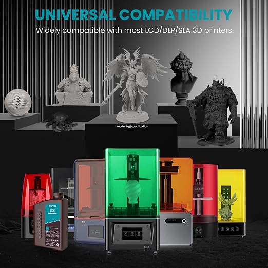 SUNLU Flexible 3D Printer Resin, 66A 3D Printing Resin