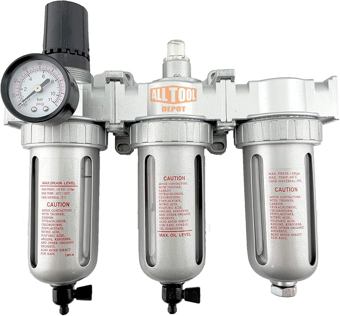 3/8" NPT MID FLOW Filter Regulator Coalescing Desiccant Dryer System