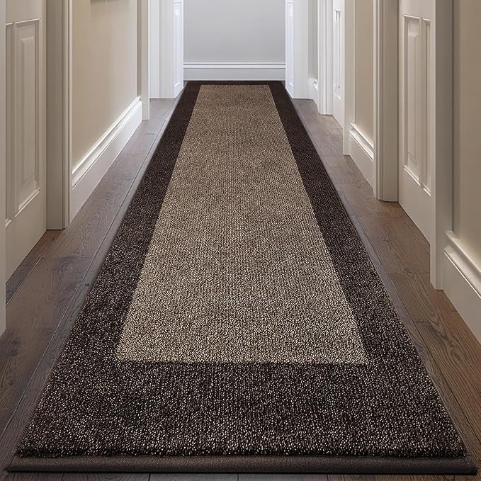 Machine Washable Runner Rug 32" x 120", Non Slip Kitchen Mat