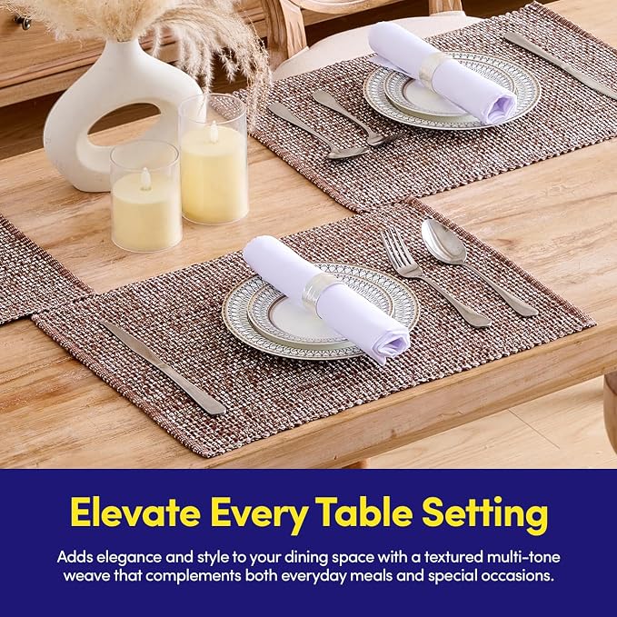 Sweet Home Collection 100% Cotton Placemats