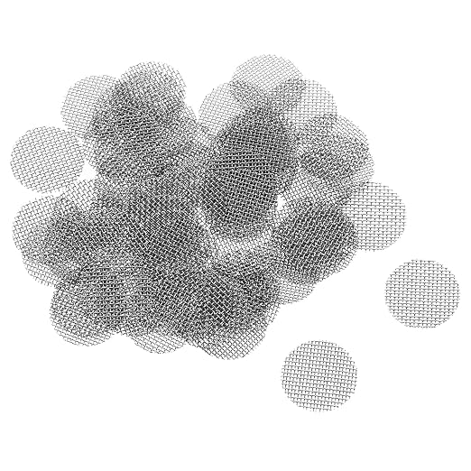 MECCANIXITY Pipe Screen Stainless Steel Screens, 3/8 Inch Diameter
