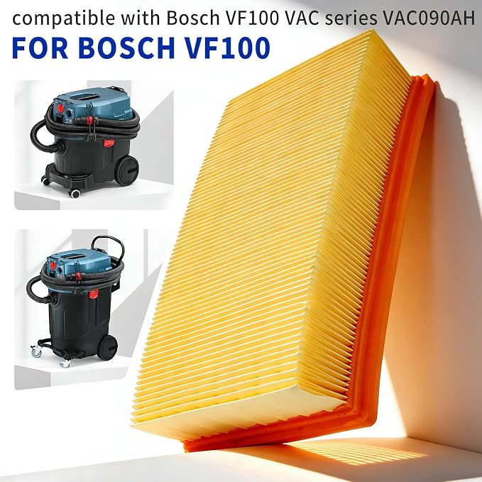 VF100 Flat Pleated Paper Filter Replacement