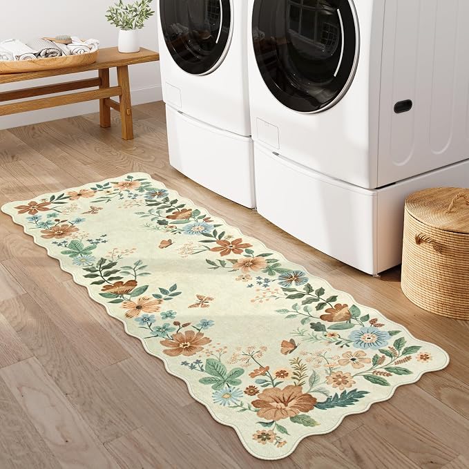 Lahome Floral Kitchen Runner Rug, 2x5 Rug Runners