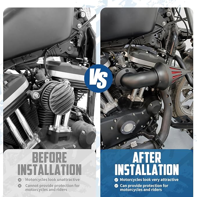Air Cleaner Motorcycle CNC Spike Air Intake Filter Kit Fit