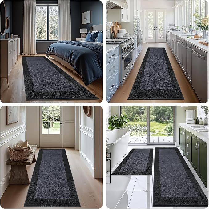 Washable Area Rug 36" x 36", Non Slip Kitchen Rug