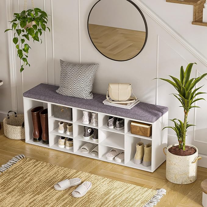 DINZI LVJ Shoe Storage Bench