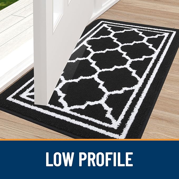 Buganda Indoor Door Mat, Dirt-Resistant and Absorbent Doormat, Low Profile