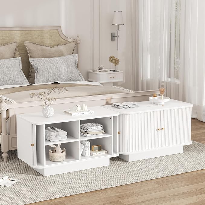 Fluted Shoe Storage Bench, Mud Room Benches