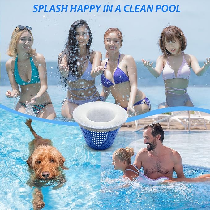40-Pack Pool Skimmer Socks, Ultra Fine Mesh Screen Skimmer Filter Socks