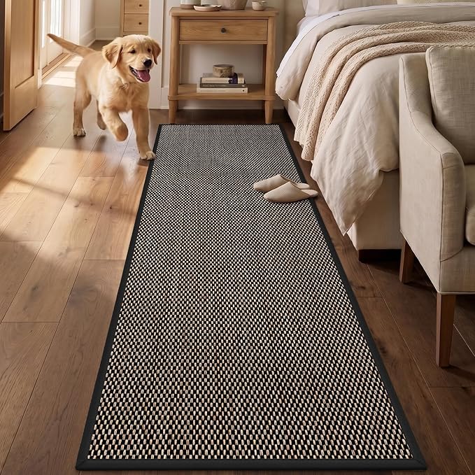 DEX Hallway Runner Rug 2x6, Non Slip Rubber Backing Inside Entryway Carpet