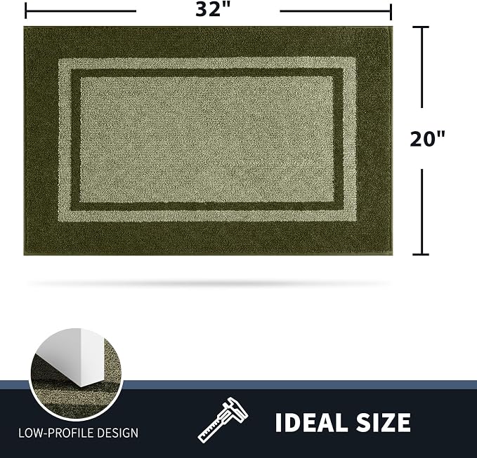 PURRUGS Dirt Trapping Door Mat 20" x 32", Non-Slip Machine Washable Entryway Rug
