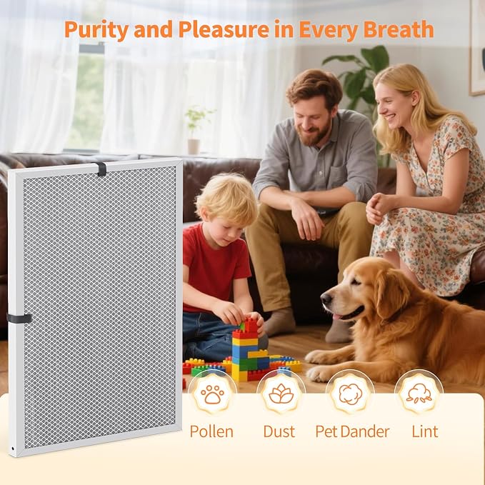 2-Pack 24x30x1 MERV 8 Reusable & Washable Electrostatic Air Filters