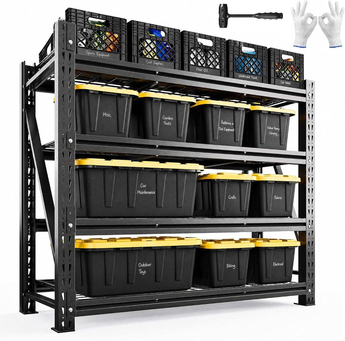 Romorgniz 3040LBS Garage Shelving for Warehouse, 51.6" W Storage Shelves