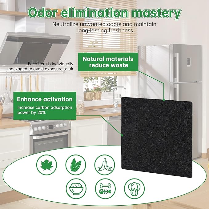 16-Pack Trash Can Odor Absorbing Filter Refills Compatible