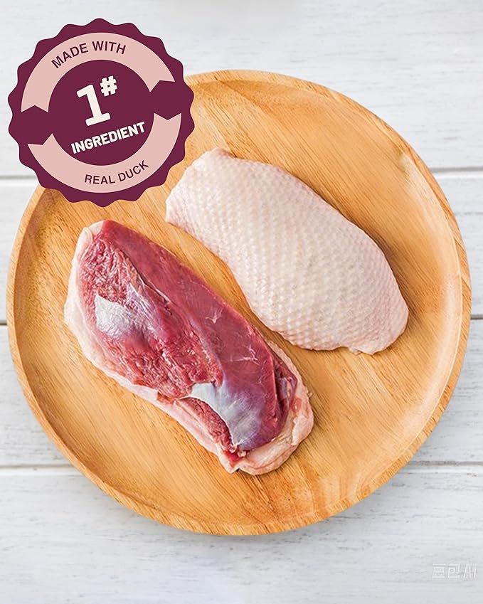PAWUP Dog Treats Duck Jerky Chip Flakes &Duck Strips, High Protein Dog Training Rewards, Rawhide-Free, Gluten-Free