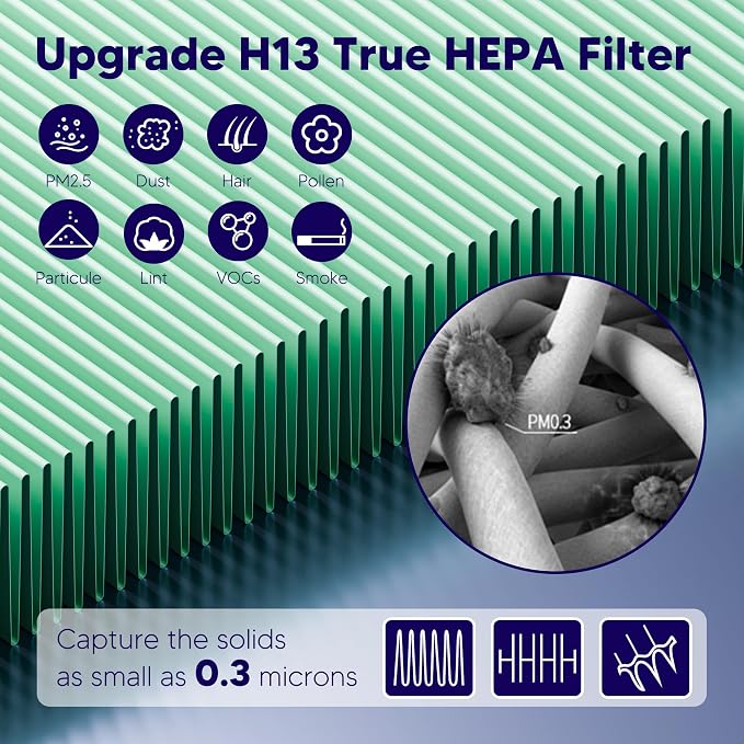 Improvedhand Vital 100S HEPA Replacement Filter Toxin Absorber Compatible
