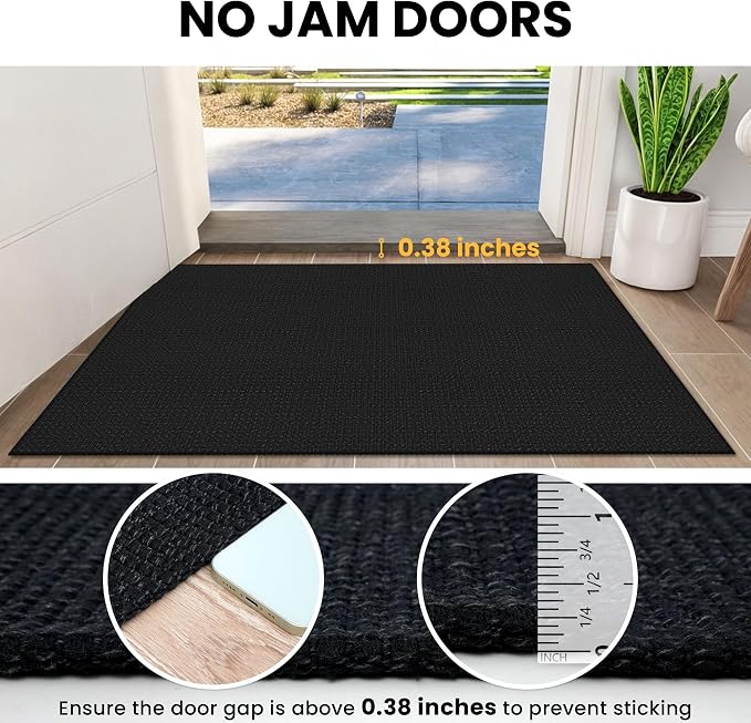 IOHOUZE Washable Runner Rug 2.6x8 Non Slip Rubber Backed Wide Hallway Runner