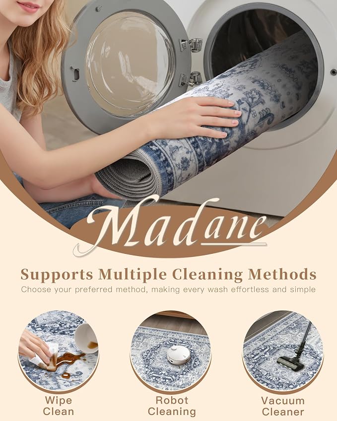 Madane Hallway Washable Runner Rug