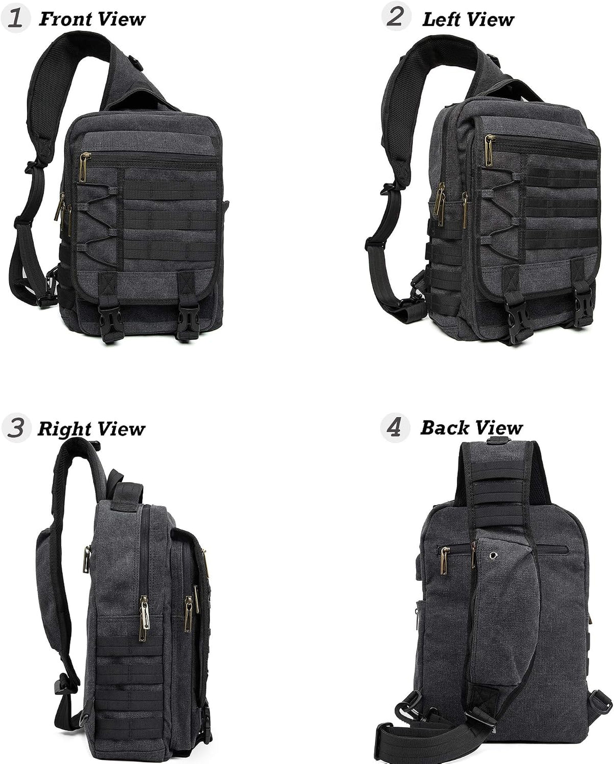 NICGID Sling Bags Chest Shoulder Backpacks, Laptop Backpack Crossbody Messenger Bag Travel Outdoor Men Women