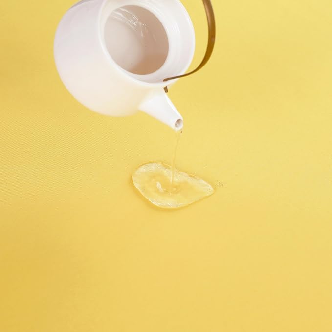 Yellow Table Runner, Waterproof Washable Runners 90 Inches Long | Reusable