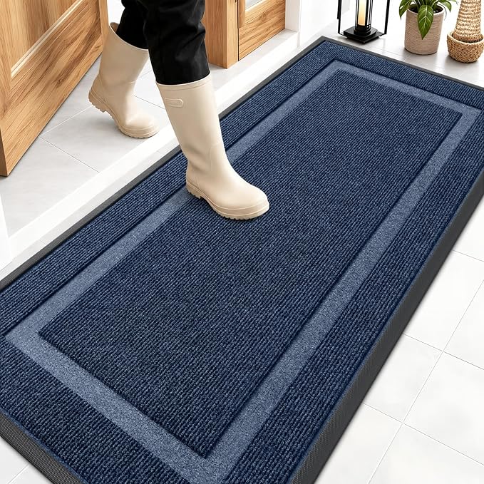 OLANLY Front Door Mat Indoor Outdoor Entrance, Waterproof All-Season,