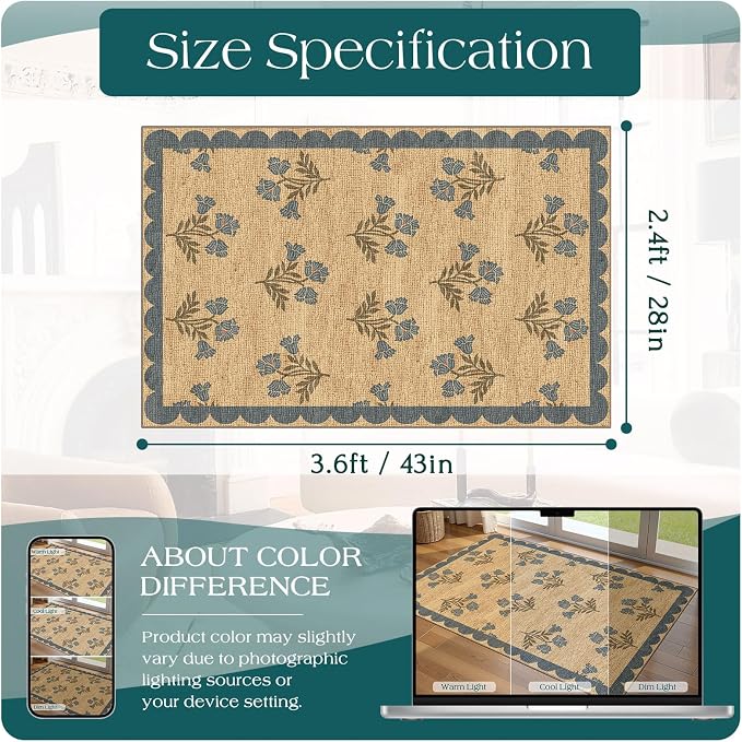 Floral Outdoor Rug