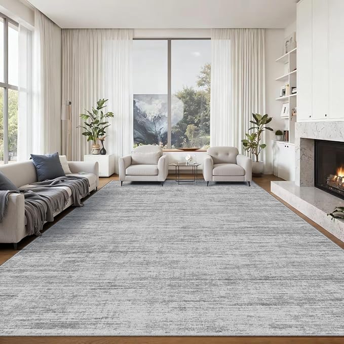 Area Rugs 9x12 for Living Room, Non-Slip Backing Machine Washable Rugs
