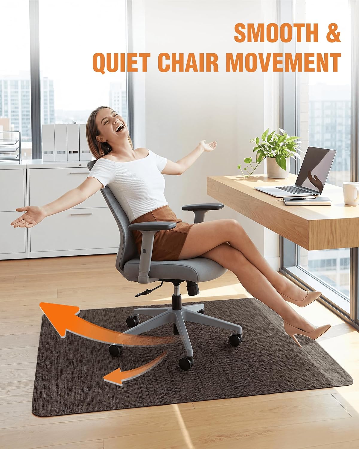 Carvapet 36 x 48 Office Chair Mat for Carpet Hardwood Floor Protector Rug