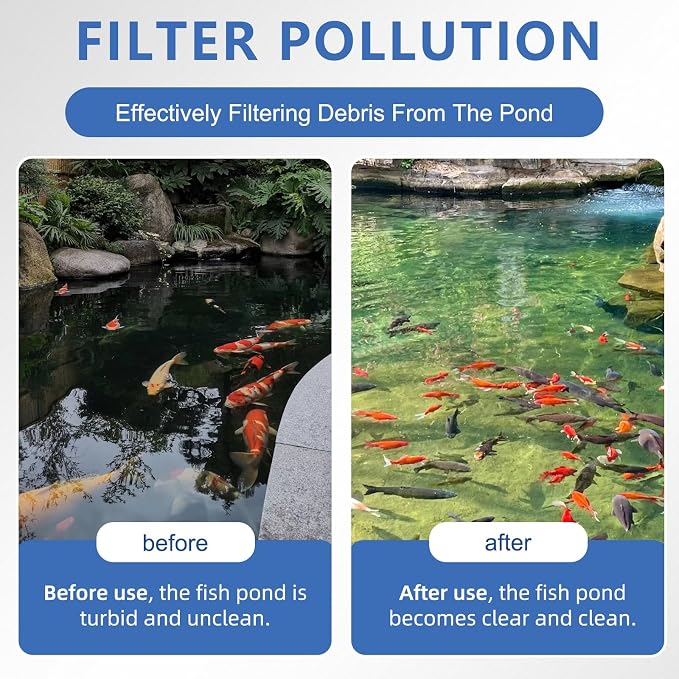 2 Sets Replacement Pond Filter Pads