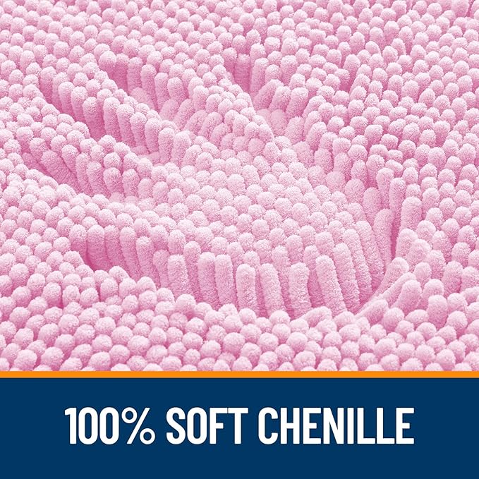 OLANLY Large Bathroom Rugs 47x32, Extra Soft Absorbent Chenille Bath Rugs