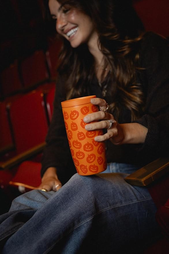 Simple Modern Halloween Travel Coffee Mug 360° Lid | 16oz | White | Voyager