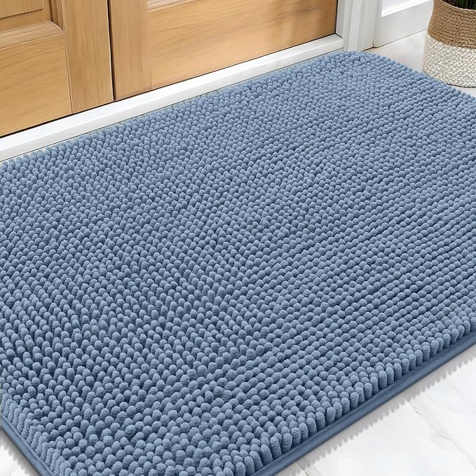 OLANLY Dog Door Mat for Muddy Paws 34x21, Absorbs Moisture and Dirt, Absorbent