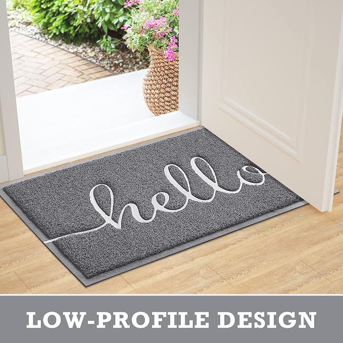 CozyBounty Door Mat Hello Mats Outdoor Indoor Non-Slip Doormat
